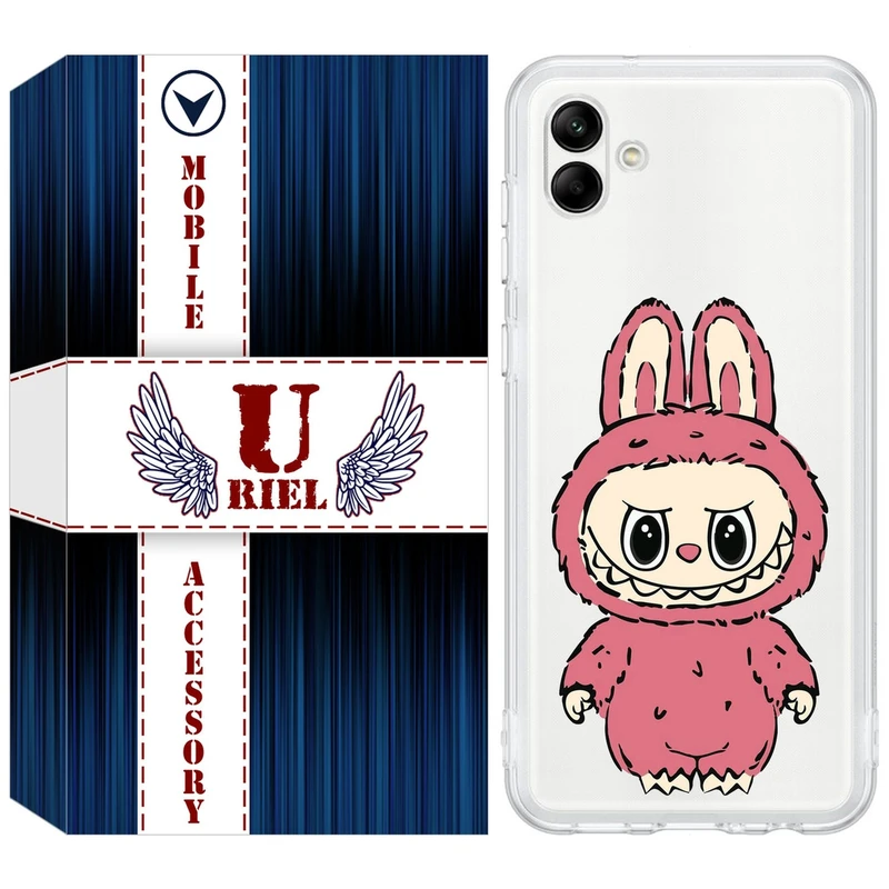 کاور یوریل مدل Clear کد 149 طرح لبوبو Labubu مناسب برای گوشی موبایل سامسونگ Galaxy A04e