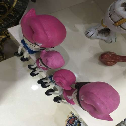 مجسمه سفالی طرح لاو کد 021 مجموعه 4 عددی