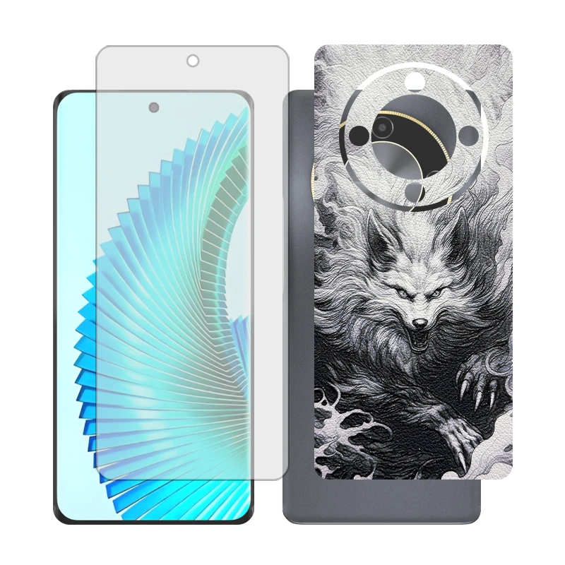 محافظ صفحه نمایش مات گلس مدل Together مناسب برای گوشی موبایل آنر X9b به همراه برچسب پوششی پشت گوشی