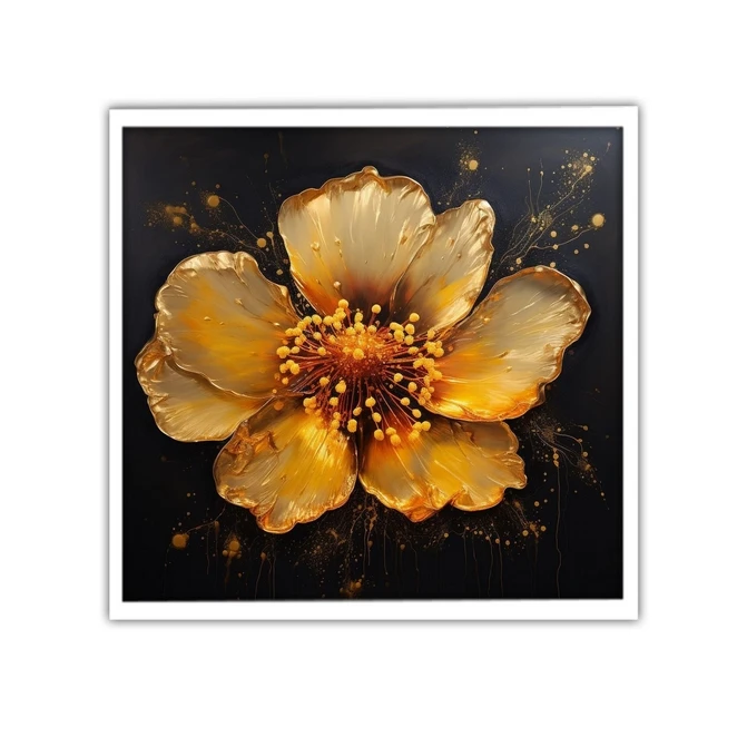 تابلو نوری بکلیت طرح گرافیکی گل مدل W-MID-19792