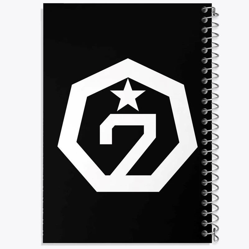 دفتر شطرنجی 50 برگ خندالو طرح گروه گات سون GOT7 کد 11639