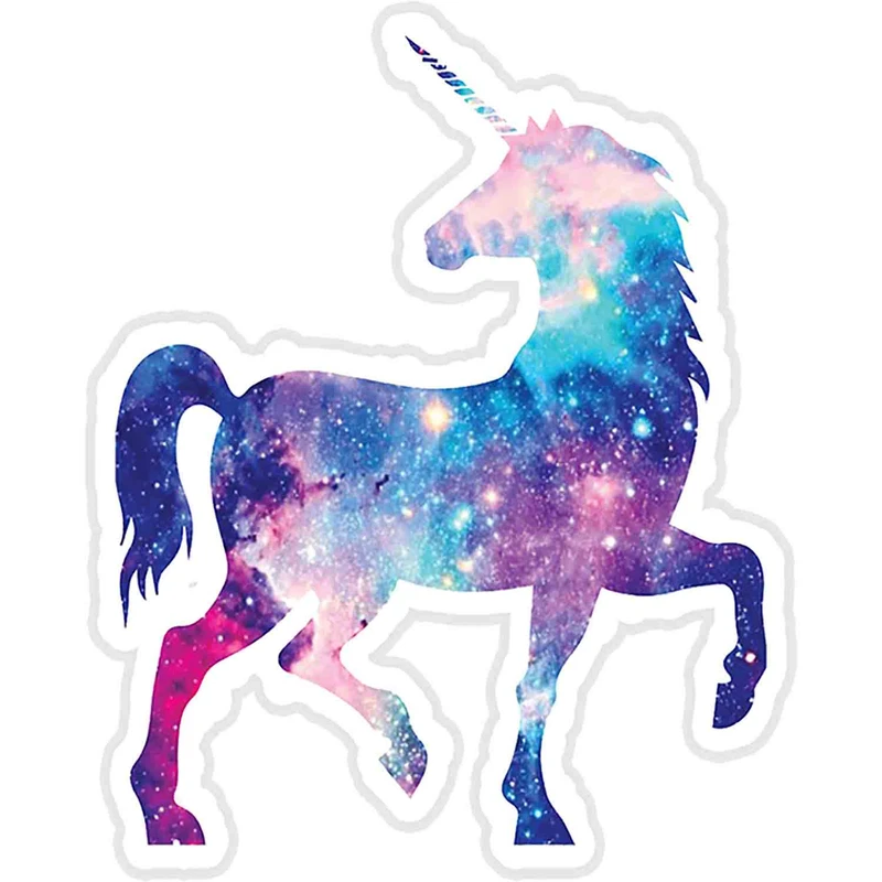 استیکر لپ تاپ طرح Cosmic watercolor unicorn  کد ST376