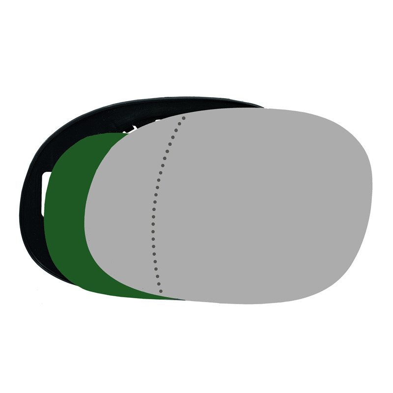 شیشه آینه جانبی دستی چپ خودرو کالانیکس مدل SHIS-206DASL-10926 مناسب برای پژو 206 به همراه قاب و چسب