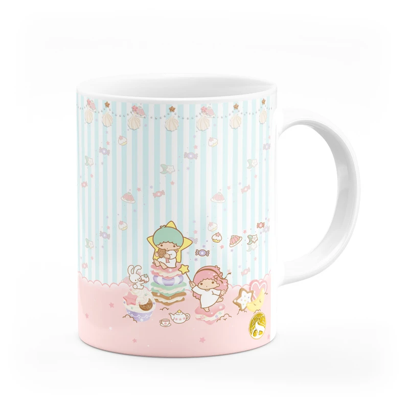 ماگ هومرو طرح انیمیشن ستاره های دوقلو کوچولو دخترونه فانتزی مدل MG4173