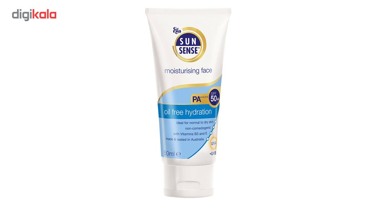 کرم ضد آفتاب سان سنس مدل Moisturising Face SPF50 حجم 50 میلی لیتر