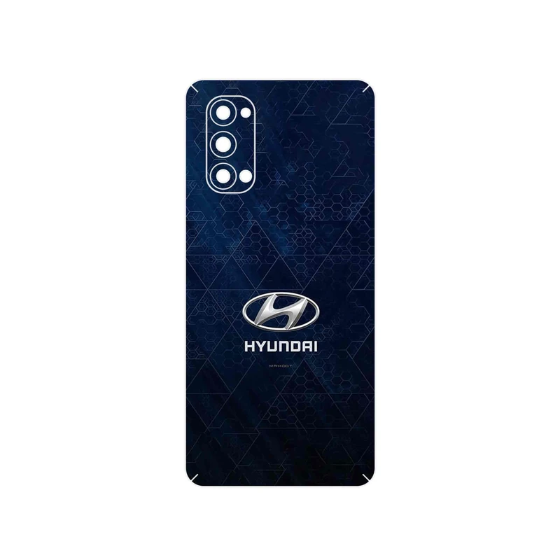 برچسب پوششی ماهوت مدل Hyundai_Logo مناسب برای گوشی موبایل اپو Reno4 Pro 5G