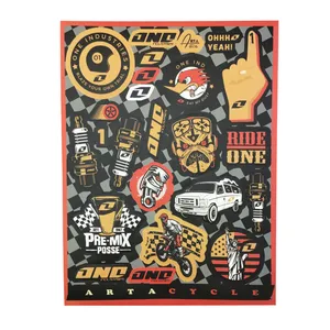 برچسب بدنه موتورسیکلت مدل ONE-YLW