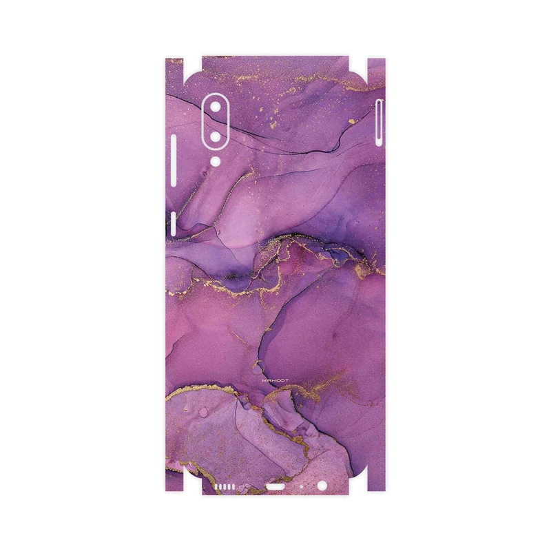 برچسب پوششی ماهوت مدل Purple Marble-FullSkin مناسب برای گوشی موبایل سامسونگ Galaxy A02