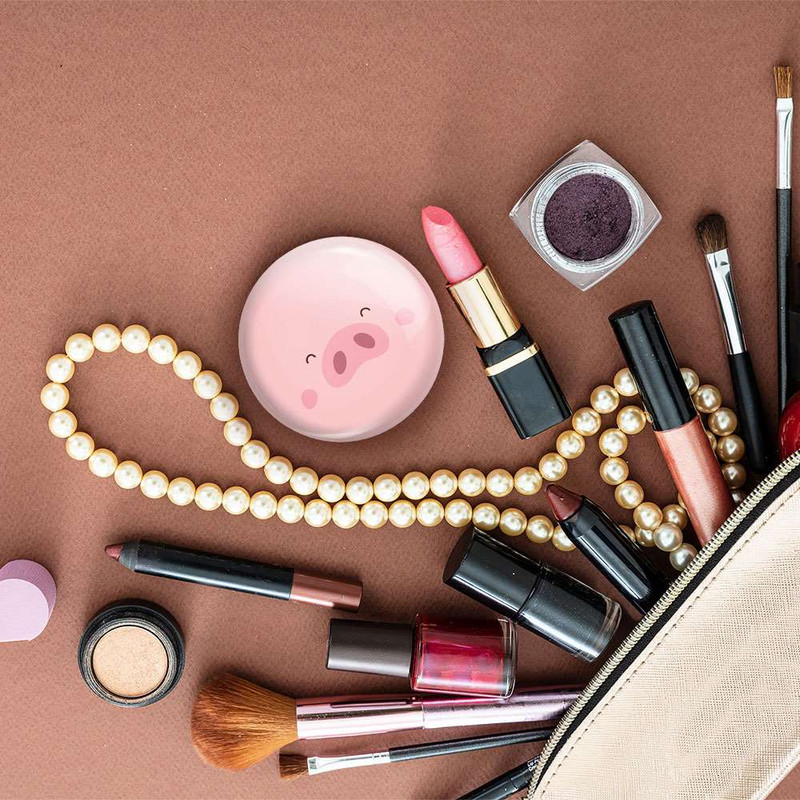 آینه جیبی خندالو طرح خوک  کد 5150