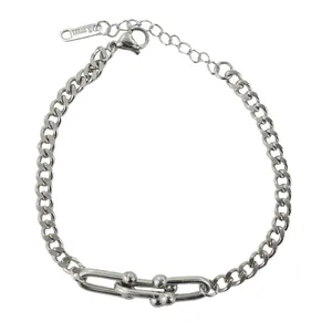 دستبند زنانه مدل حلقه در حلقه کد W182