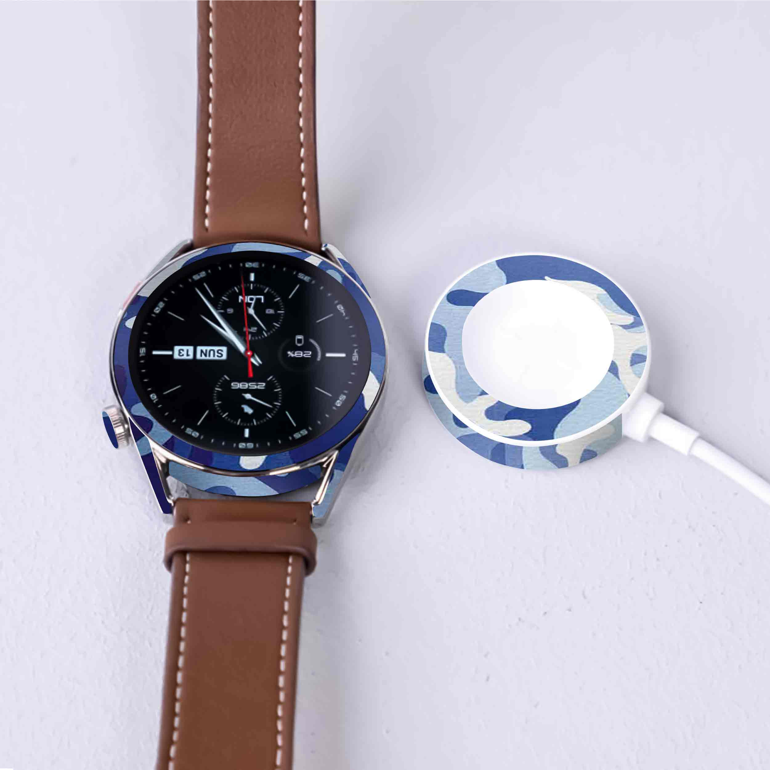 برچسب ماهوت طرح Army-Winter مناسب برای ساعت هوشمند هوآوی Watch GT 3 46mm