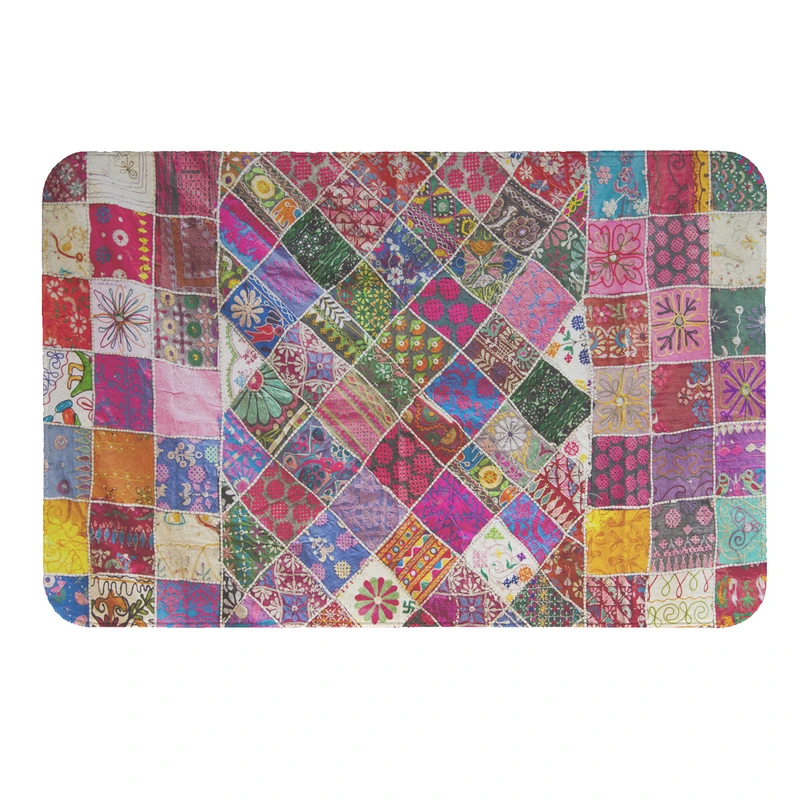 پادری طرح چهارخانه کد 5215 سایز 50 × 70 سانتی متر