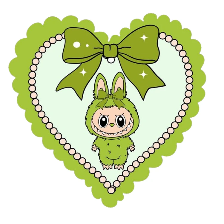 استیکر پارچه و لباس پاد آفرین مدل عروسک لبوبو کد S2162