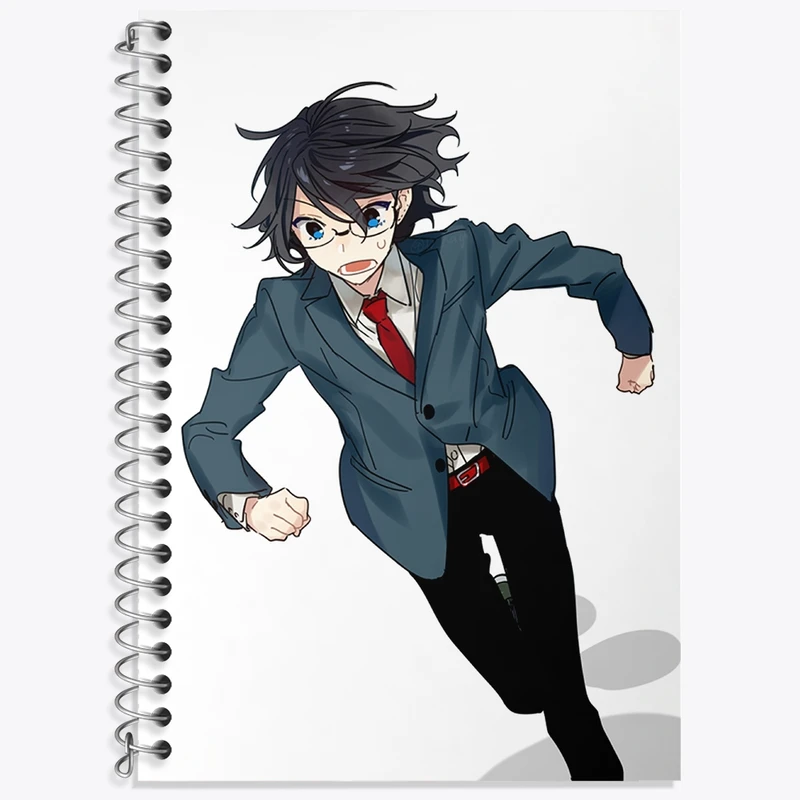 دفتر زبان 50 برگ خندالو مدل دو خط طرح میامورا انیمه هوریمیا کد 33657