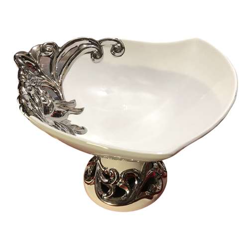 میوه خوری مدل سرامیکی پایه دار کد precious xg1-5554-f