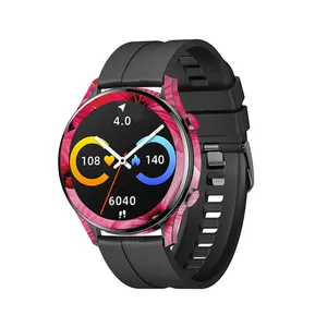 برچسب ماهوت طرح Pink_Flower مناسب برای ساعت هوشمند شیائومی Imilab W12
