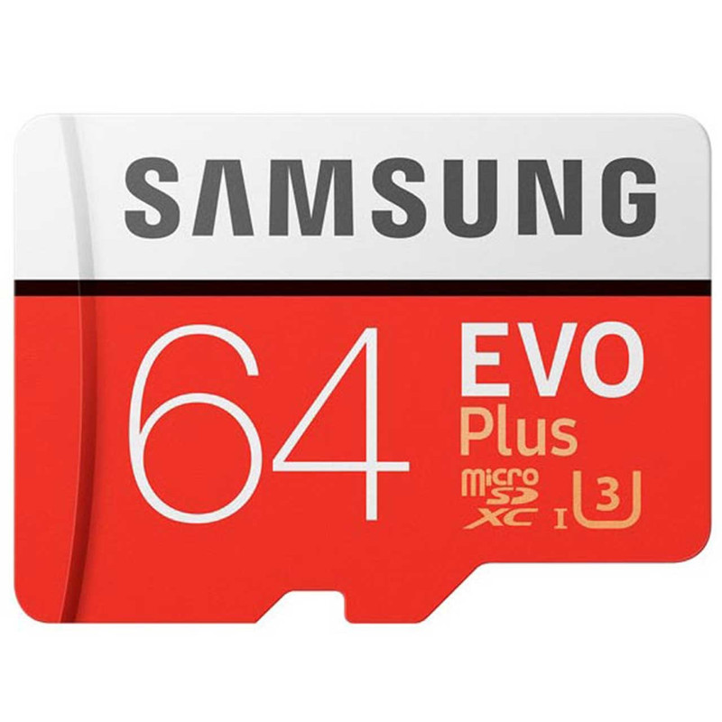 تصویر کارت حافظه microSDXC سامسونگ مدل Evo Plus کلاس 10 استاندارد UHS-I U3 سرعت 100MBps ظرفیت 64 گیگابایت