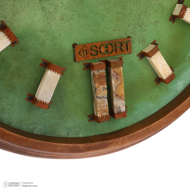 عکس شماره 10 : ساعت دیواری کوارتز بیسورت طرح شفق کریستال کد 66