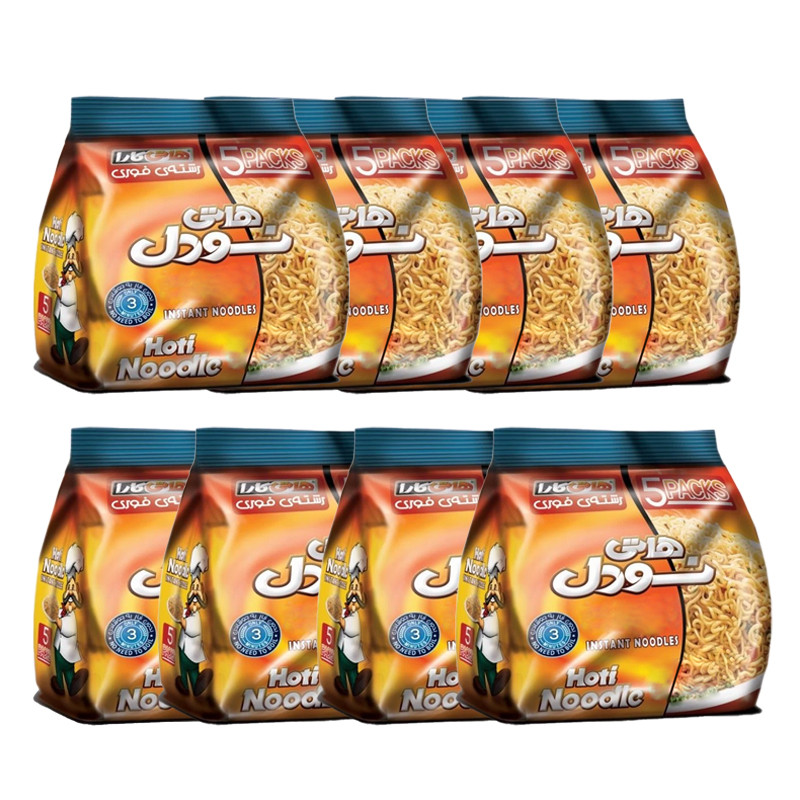 نودل با چاشنی پودر کاری هاتی کارا مجموعه 40 عددی