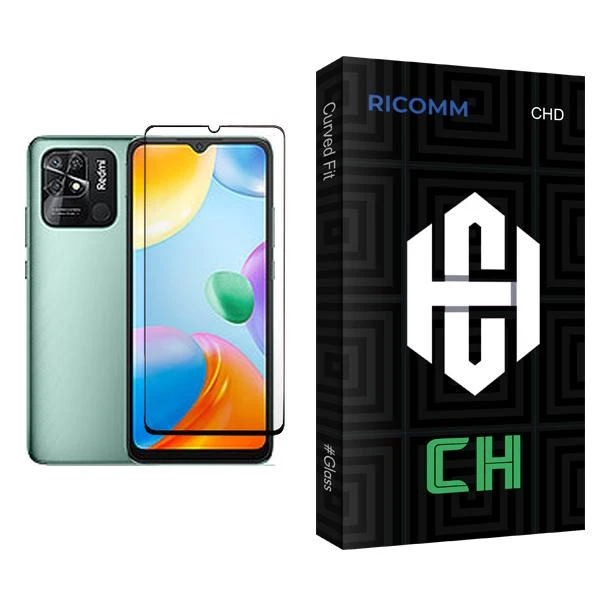 محافظ صفحه نمایش ریکام مدل CH Glass MIX001 مناسب برای گوشی موبایل شیائومی Redmi 10C