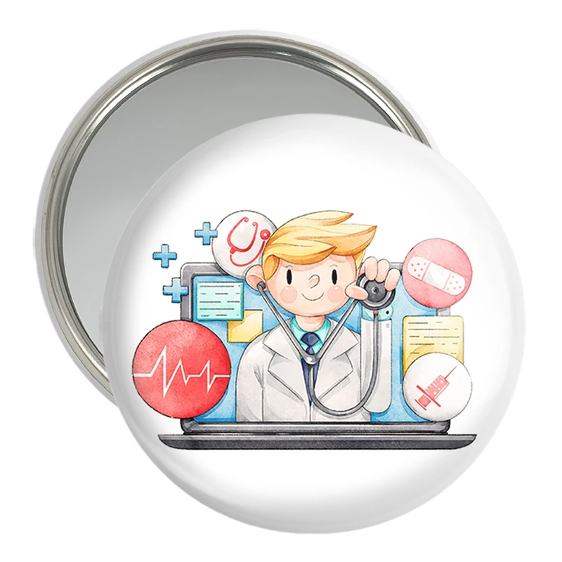 آینه جیبی خندالو مدل پزشک و پرستار کد 31026