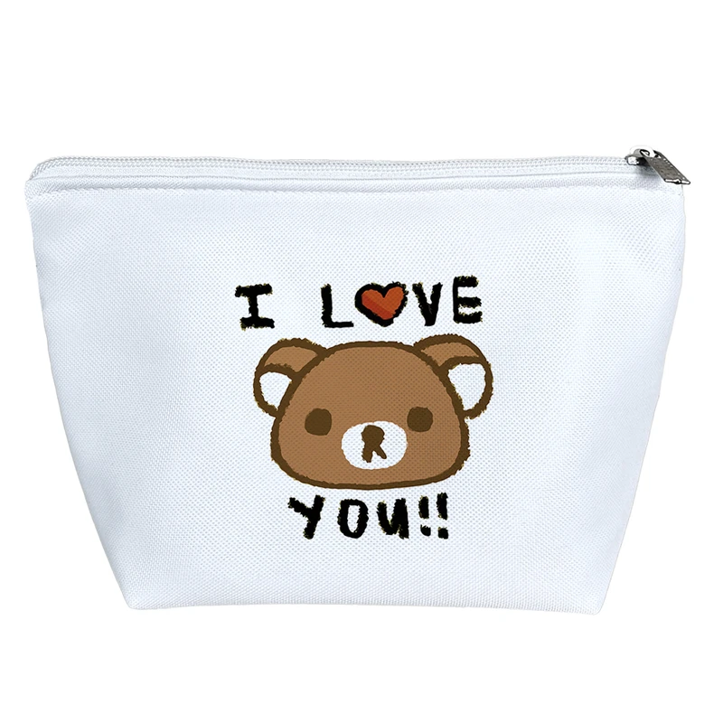 کیف لوازم آرایش دخترانه خندالو مدل خرس مهربان کد 8377