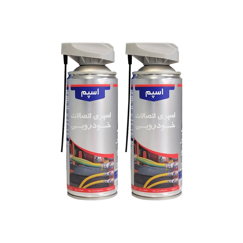 اسپری اتصالات خودرویی اسپم مدل sp2 حجم 400 میلی لیتر مجموعه 2عددی