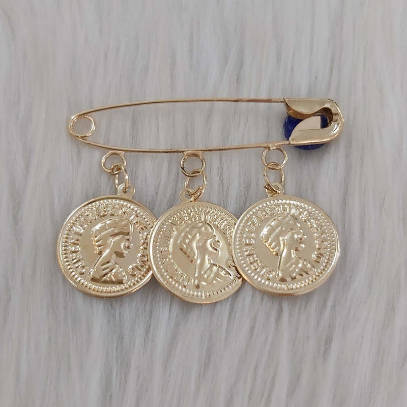 سنجاق سینه دخترانه طرح چشم زخم کد chzkh110XL