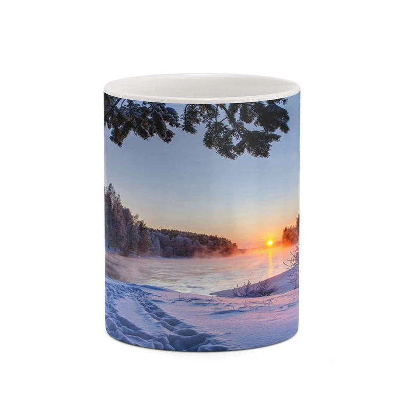 ماگ کاکتی مدل منظره برفی کد mgh18516