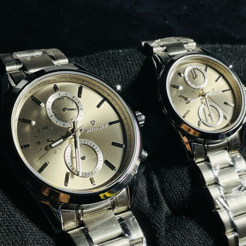 ست ساعت مچی عقربه‌ای زنانه و مردانه سوئیس آرت مدل 920134/135-02