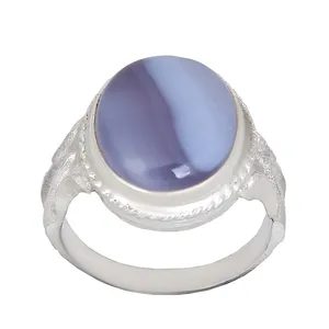 انگشتر نقره مردانه بازرگانی میلادی مدل عقیق سوسنی کد AM_2664