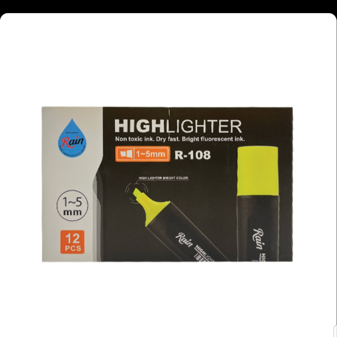 ماژیک علامت گذار مدل راین کد R-108 بسته 12 عددی
