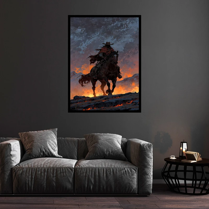 تابلو بکلیت طرح دکوری گیم گیمینگ بازی رددد مدل B-bu5767 فریم مشکی