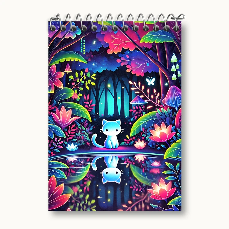 دفتر یادداشت 50 برگ خندالو طرح گربه بامزه کد N5748