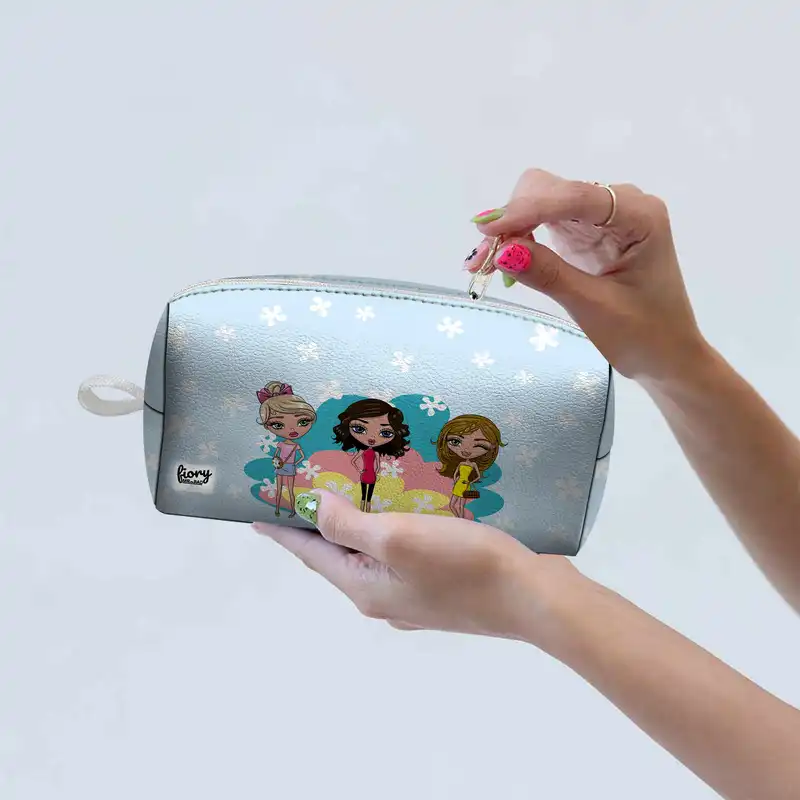 کیف لوازم آرایش زنانه فیوری مدل دختران فانتزی طرح باربی کد 2236 fiory