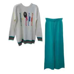 ست تونیک و شلوار بافت زنانه مدل 6755