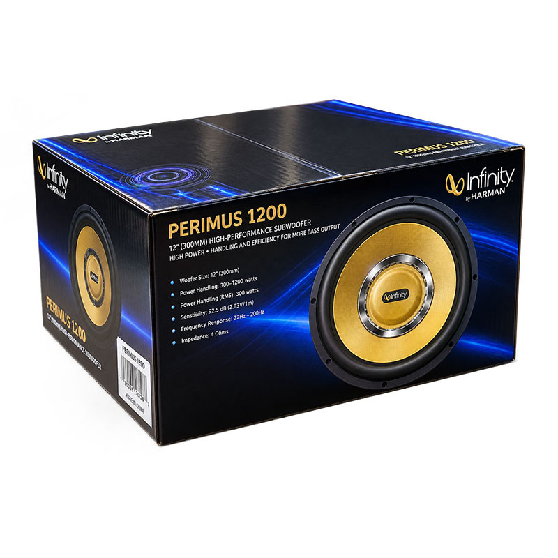 ساب ووفر پشت خودرو اینفینیتی مدل PERIMUS 1200 سایز 12 اینچ