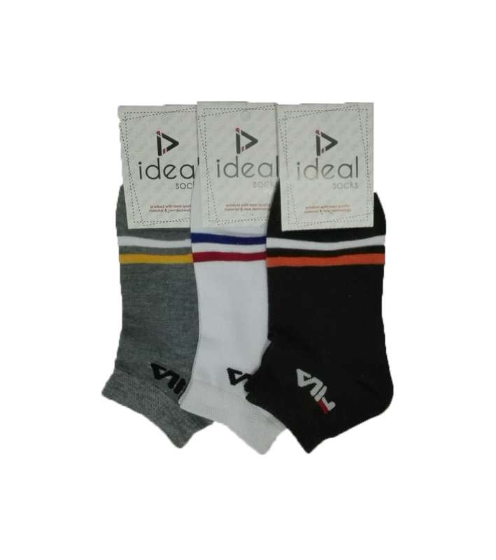 جوراب مدل برگ بسته 3 عددی