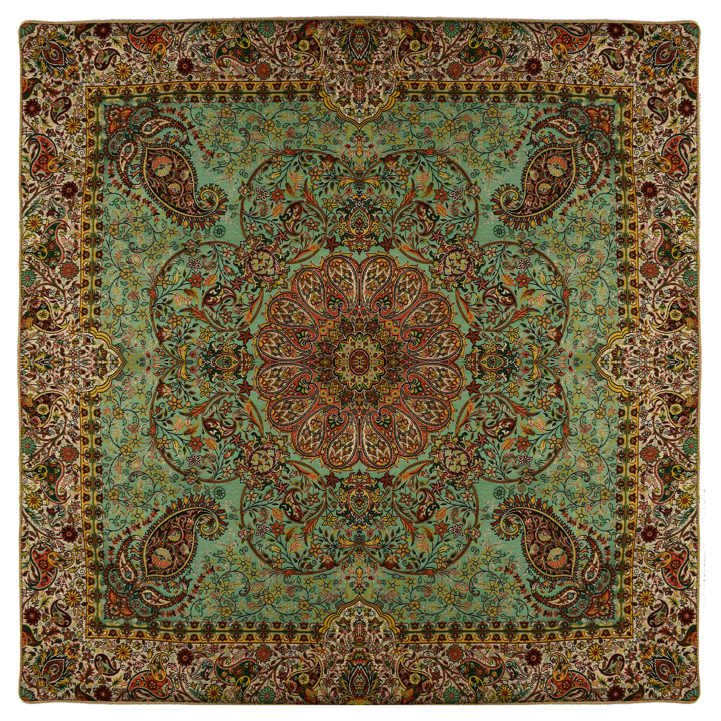 رومیزی ترمه نگین خاتم طرح افشاری کد 8