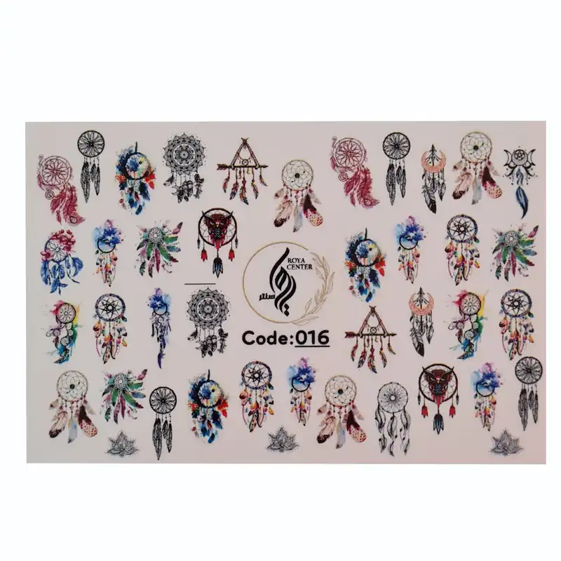 برچسب لنز ناخن رویاسنتر مدل 016