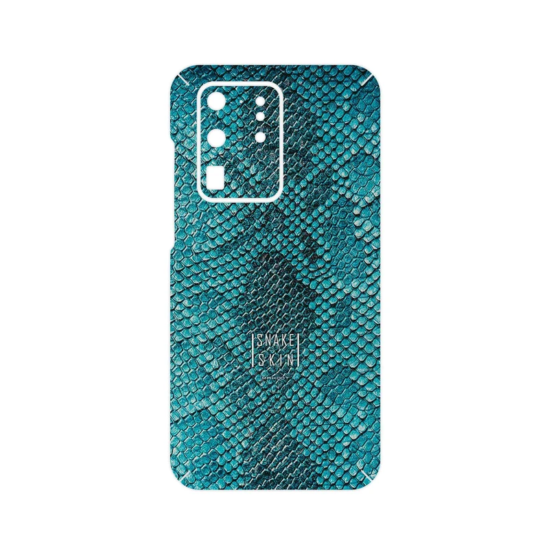 برچسب پوششی ماهوت مدل Blue Snake Skin مناسب برای گوشی موبایل سامسونگ Galaxy S20 Ultra