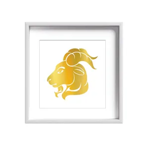 تابلو طلاکوب زرکات طرح ماه تولد دی مدل Capricorn 