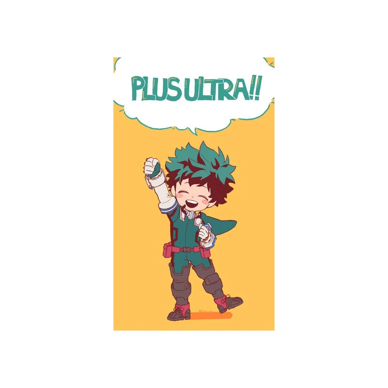 استیکر لپ تاپ و موبایل مدل انیمه طرح مدرسه قهرمانانه من ایزوکو میدوریا My Hero Academia Izuku Midoriya کد 3480