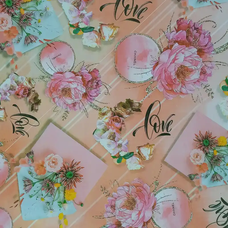 کاغذ کادو مدل گلاسه مجموعه 5 عددی