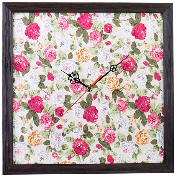 ساعت دیواری عقربه ای 30 × 30 طرح پارچه نقش 16 با قاب قهوه ای کد WEW 51 036 ساعت دیواری عقربه ای 30 × 30 طرح پارچه نقش 16 با قاب قهوه ای کد WEW 51 036