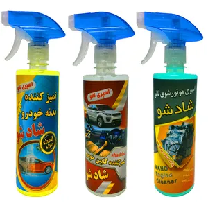 پک تمیز کننده خودرو شادشو مدل نانو حجم 1500 میلی لیتر مجموعه 3 عددی