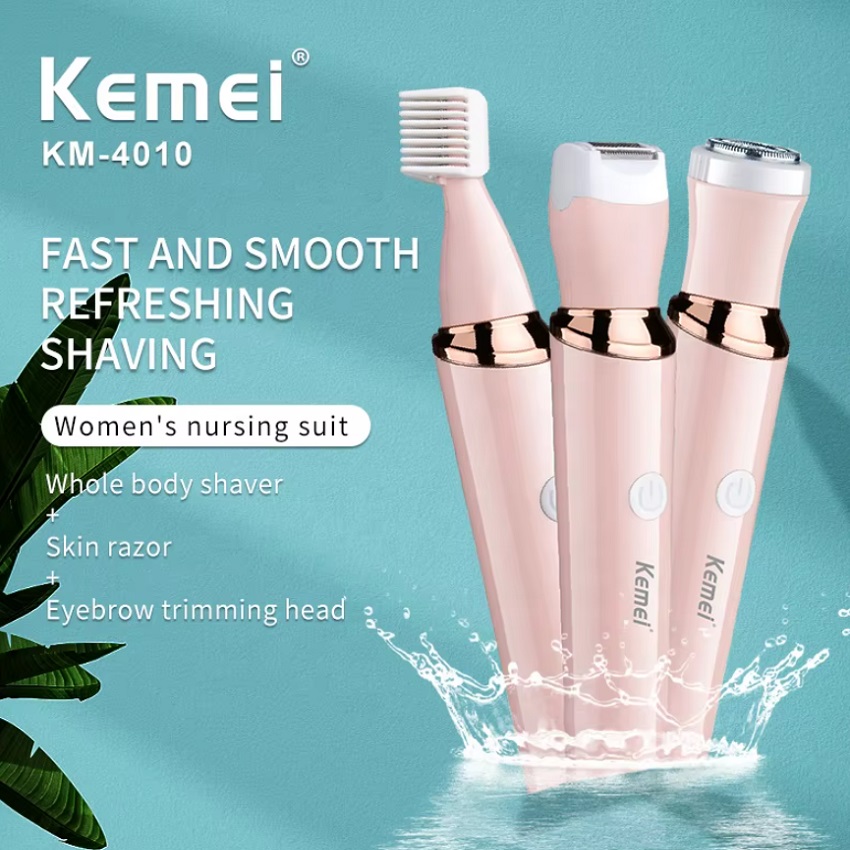 ماشین اصلاح موی بدن بانوان کیمی مدل KM-4010 ماشین اصلاح موی بدن بانوان کیمی مدل KM-4010