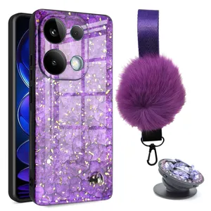 Pam Pam Cover For Xiaomi Redmi Note 13 Pro 4G / Poco M6 Pro 4G with pop socket and strap