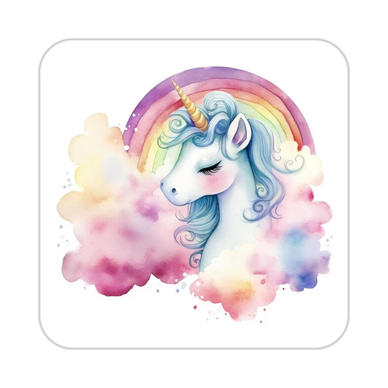 زیر لیوانی کاکتی طرح اسب تک شاخ و یونیکورن مدل mp32421