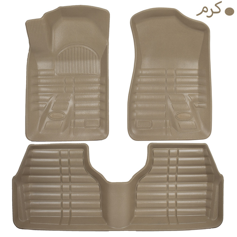 کفپوش سه بعدی خودرو بابل کارپت مدل ECCO مناسب برای سمند سورن